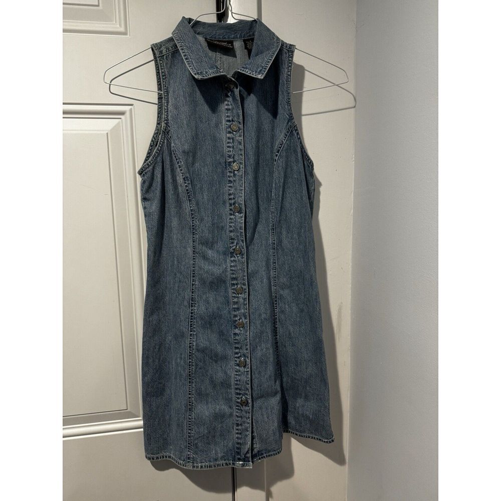 Vintage Gap Special Edition‎ Denim Dress Sz 4 Sleeveless A Breed Apart Y2K 90s?